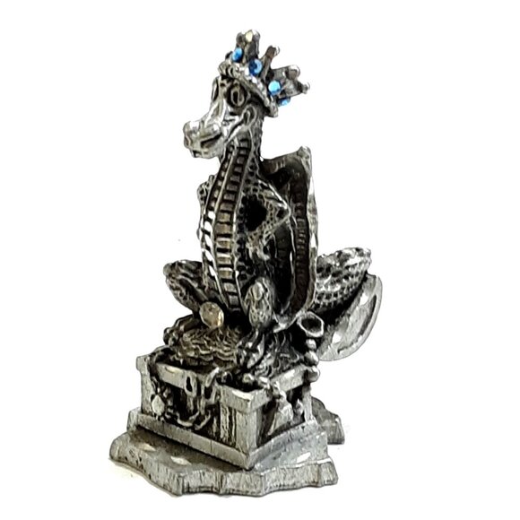 Mine, Mine, Mine Dragon Pewter Figure 1990 Rawcliffe Fantasy Collectibles - Picture 5 of 9